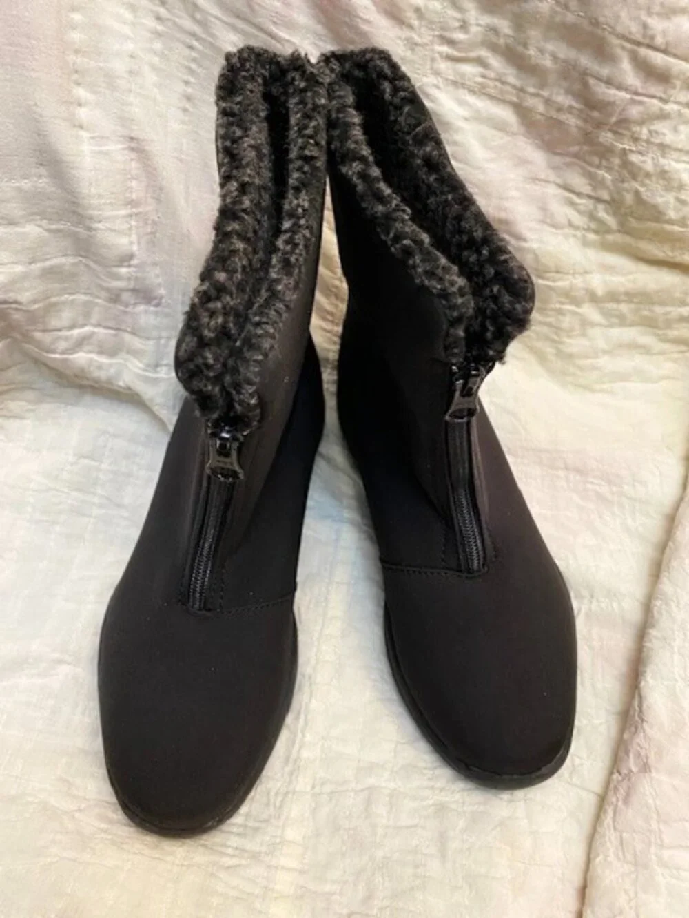Black Winter Boots- Size 7- New